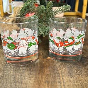 Vintage Hudson Bears Rocks Glasses